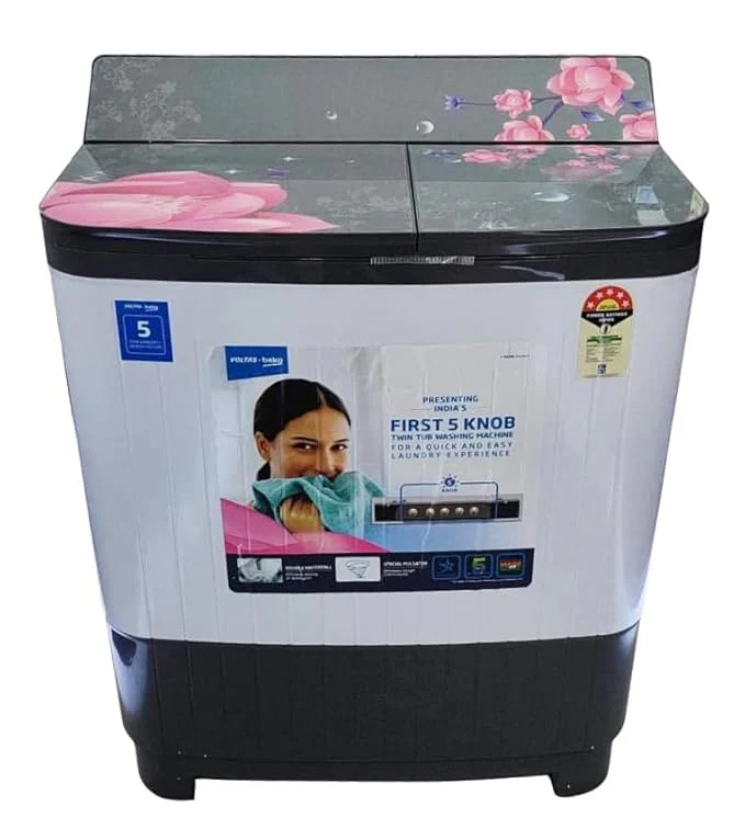 Voltas Beko 8.5 kg Semi Automatic Top Load Washing Machine WTT85DGRG/FLRB5
