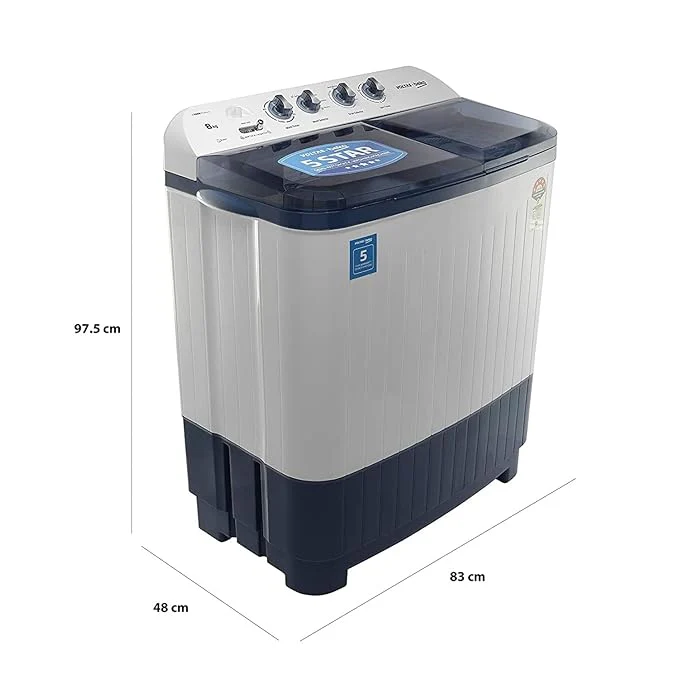 Voltas Beko 8 kg Semi-Automatic Top Loading Washing Machine, 2 Casette Filter (WTT80DBLT, Sky Blue) - Image 11
