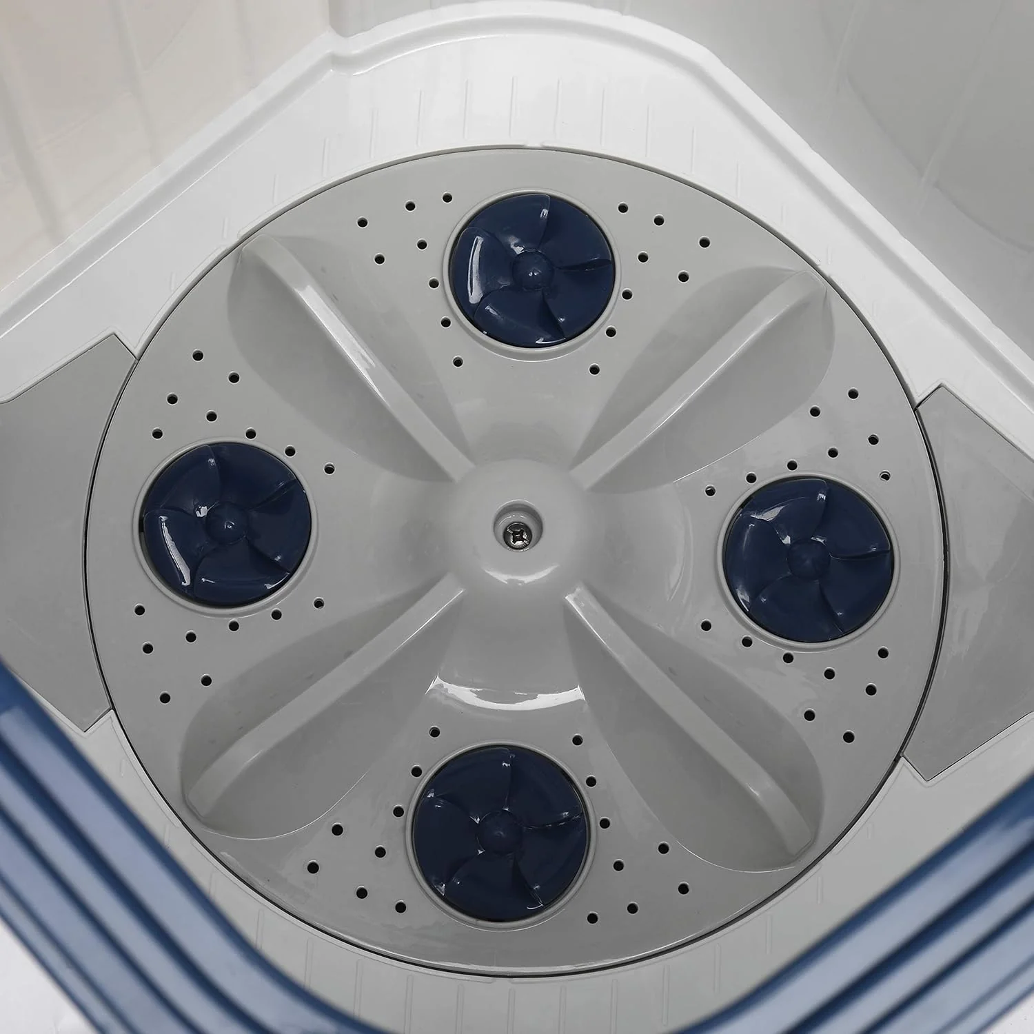 Voltas Beko 8 kg Semi-Automatic Top Loading Washing Machine, 2 Casette Filter (WTT80DBLT, Sky Blue) - Image 9