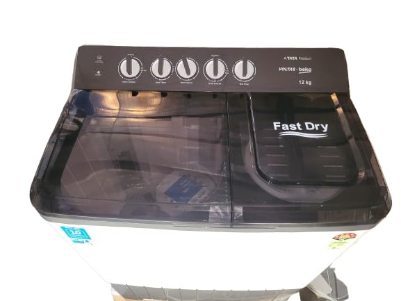 Voltas Beko, A Tata Product 12 Kg 5 Star Semi-Automatic Top Loading Washing Machine (WTT120UPA/GRSSWH5PTDA) - Image 2