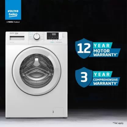 Voltas Beko by A Tata Product 8 kg Fully Automatic Front Load Washing Machine with In-built Heater White (WFL8012B7JVBKA/WXV) - Image 8