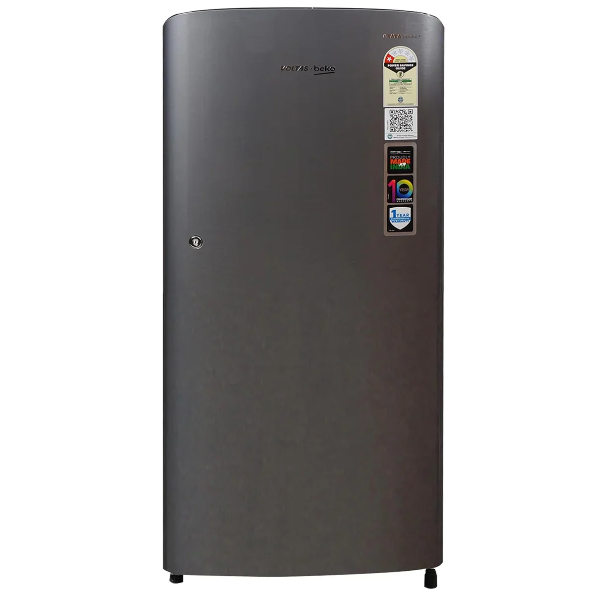 Voltas Beko RDC208D1/1D0XIR0M0000GD 175 L Direct Cool Single Door 1 Star Refrigerator (HAIRLINE SILVER)