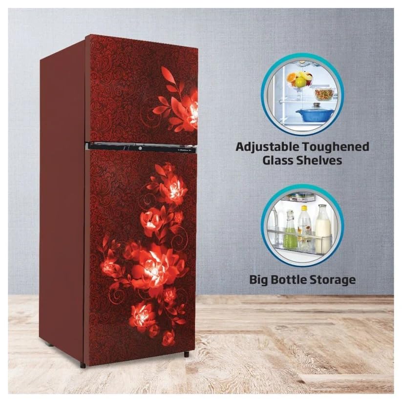 Voltas Beko RFF295D/W0CWR0I0000GD 250L 2 Star Frost Free Double Door Refrigerator Celin Wine - Image 2