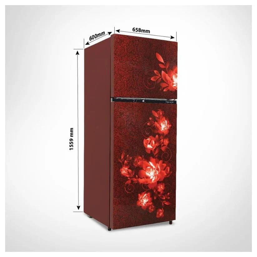 Voltas Beko RFF295D/W0CWR0I0000GD 250L 2 Star Frost Free Double Door Refrigerator Celin Wine - Image 4
