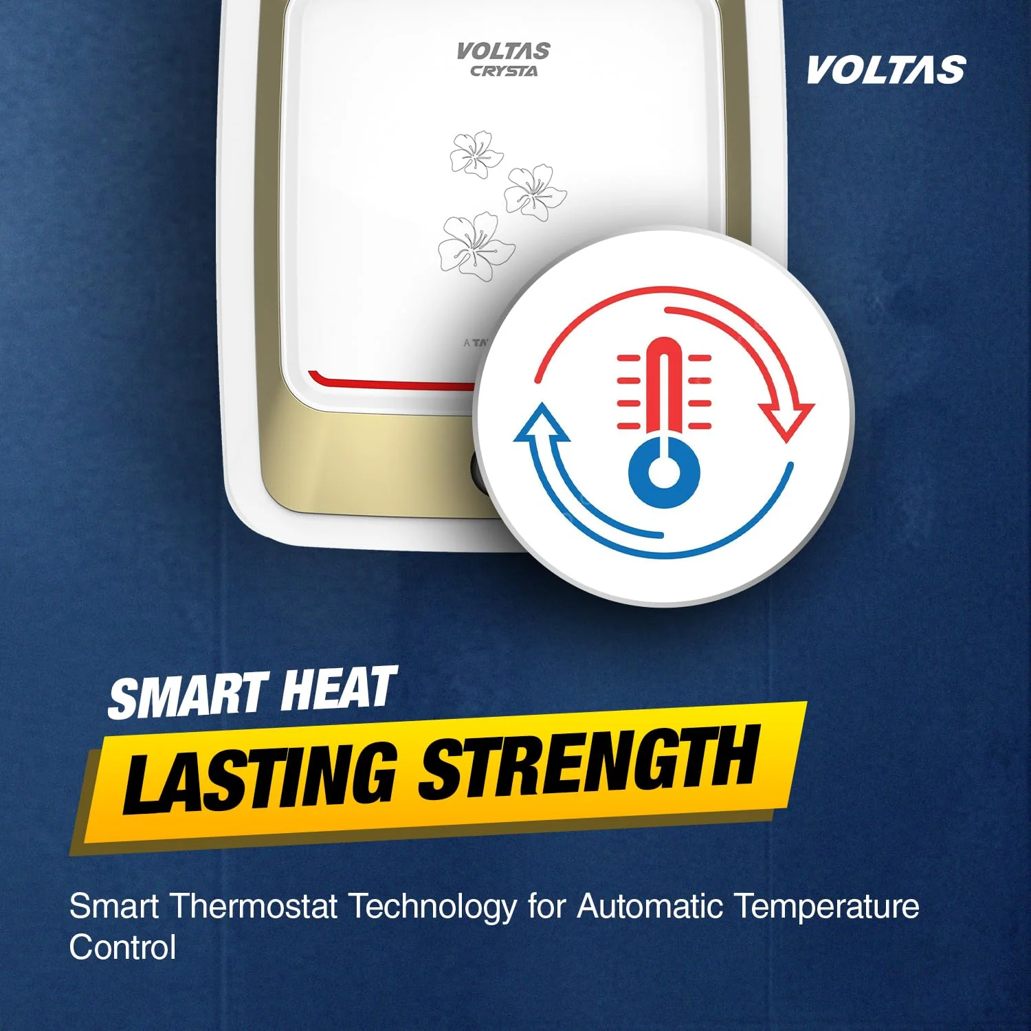 Voltas Crysta 25L 5 Star Storage Water Heater (2000W) – Model 4610056 - Image 4