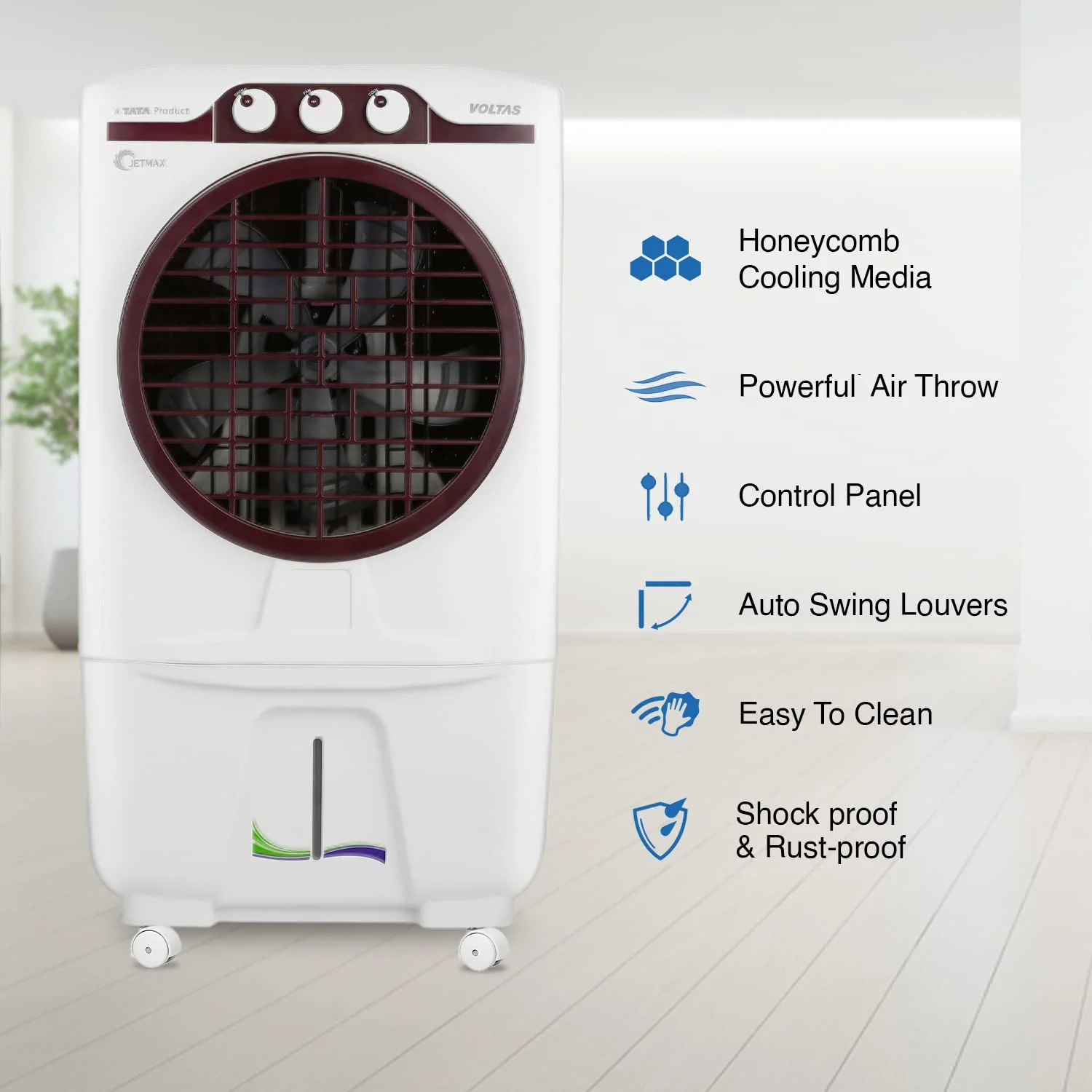 Voltas Desert Cooler - 90L, White(JETMAX 90) - Image 2