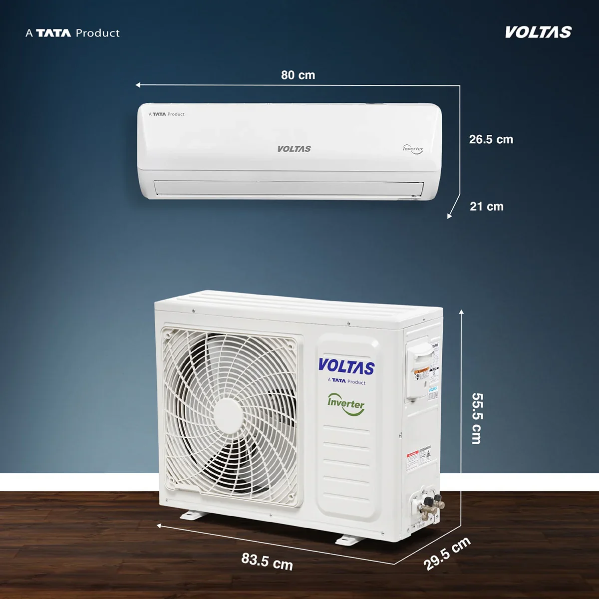 Voltas Fixed Speed Split Split Air Conditioner, 1 Ton, 2 Star - 122FS Emerald - Image 15