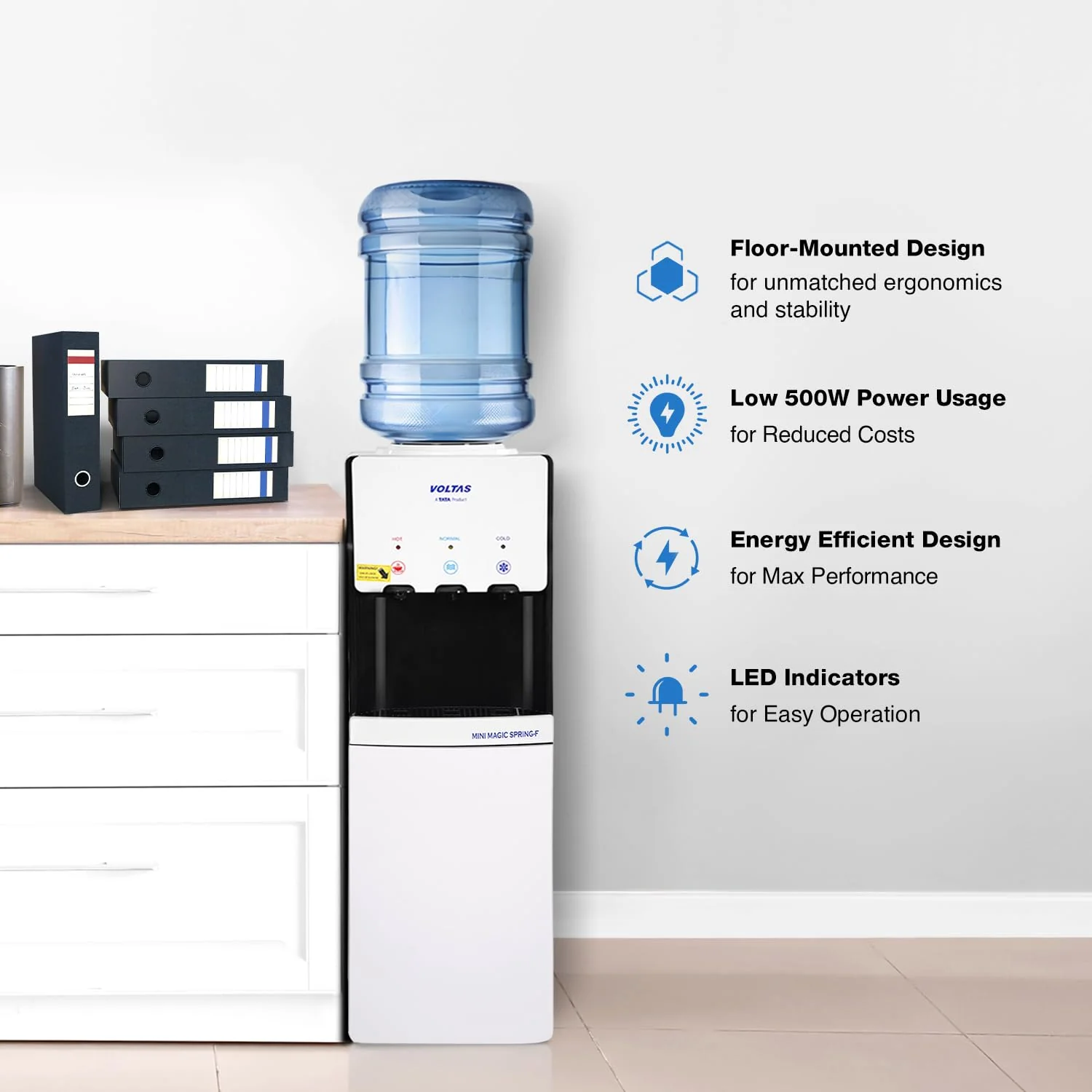 Voltas Floor Mounted Water Dispenser Minimagic Spring R V Plus White Colour - Image 11
