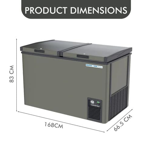 Voltas Hard Top Convertible - Double Door 421 Litres, 4 Star CVF500DA4-P1-GW - Image 4