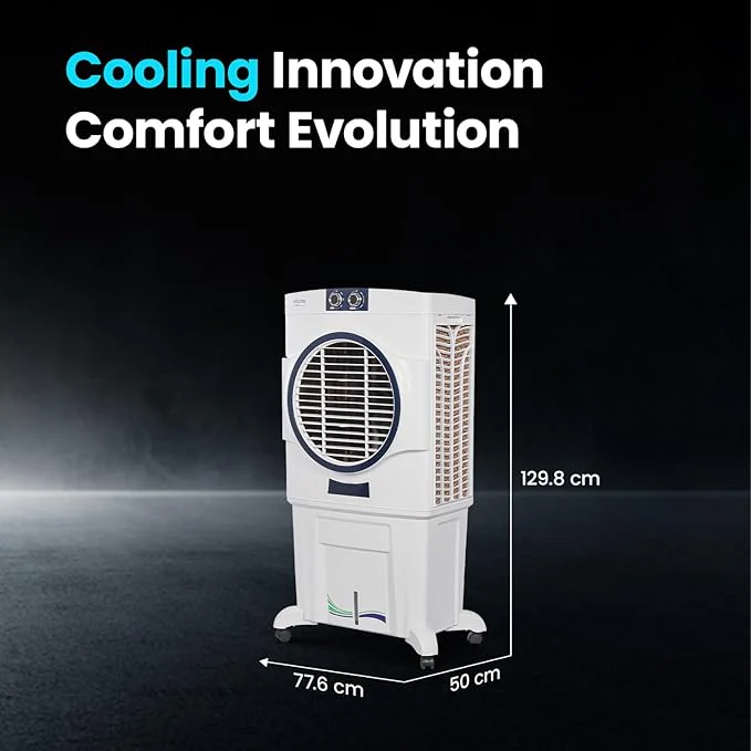Voltas Magic Air 85 Round Room Air Cooler for Home, Honey Comb Cooling Pads with 3 Speed Control Functions, 85 Litres, White - Image 7