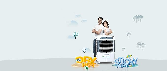 Voltas Mega 70 Desert Air Cooler - 70 Litres, White and Gray - Image 2