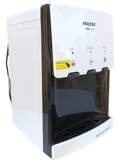 Voltas Spring TT PLUS Table Top Water Dispenser with Three Temperature Tap and Compact Design (White and Black), 5 liters - Image 5
