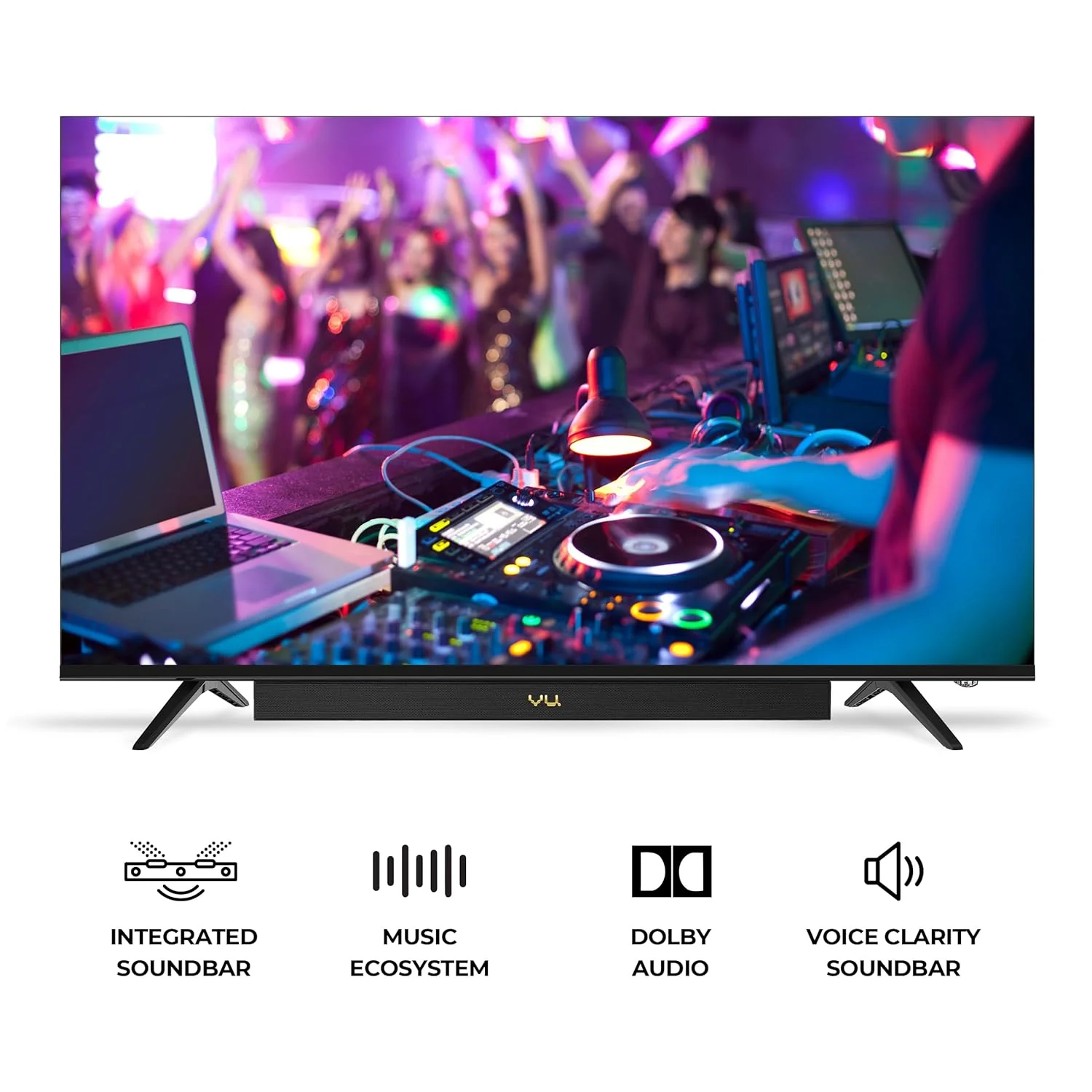 Vu 108cm (43 inches) Vibe Series QLED 4K Google TV 43VIBE24 (Black) - Image 3