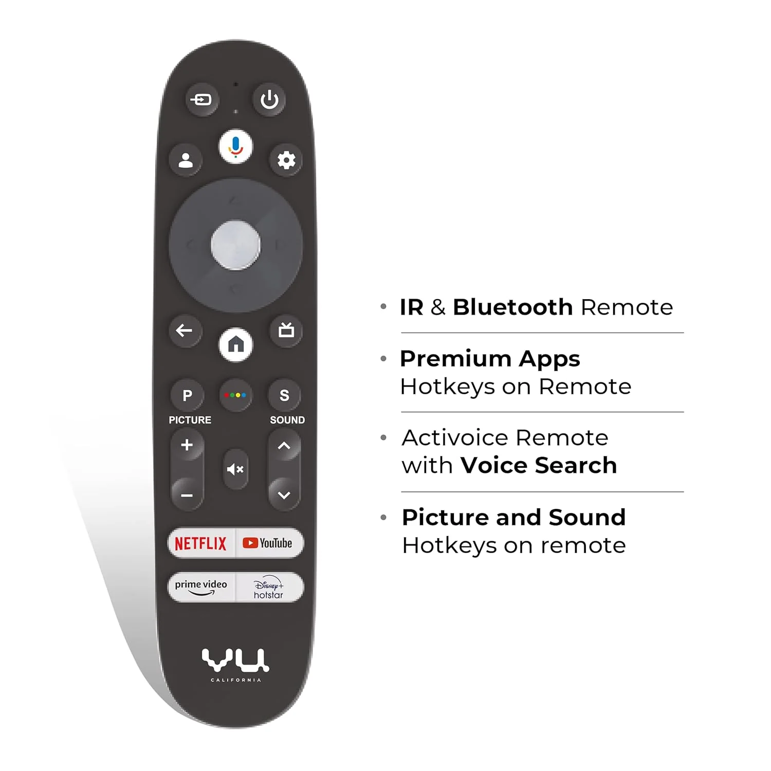 Vu 108cm (43 inches) Vibe Series QLED 4K Google TV 43VIBE24 (Black) - Image 5