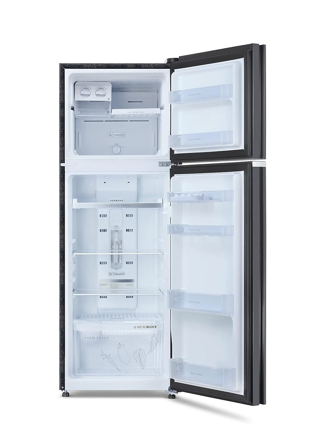 Whirlpool 265 L 2 Star Frost-Free Double Door Refrigerator (NEOFRESH GD PRM 278 2S, Crystal Black, Glass Door) - Image 6