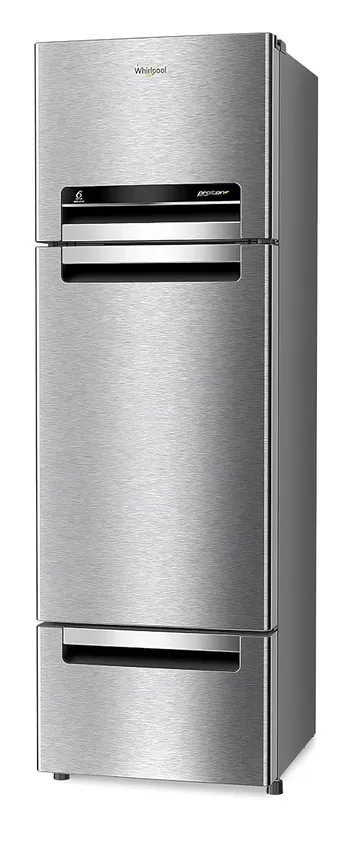 Whirlpool 300L Triple-Door Refrigerator, 6th Sense Active Fresh (FP 343D PROTTON ROY ALPHA STEEL (20817)) - Image 2