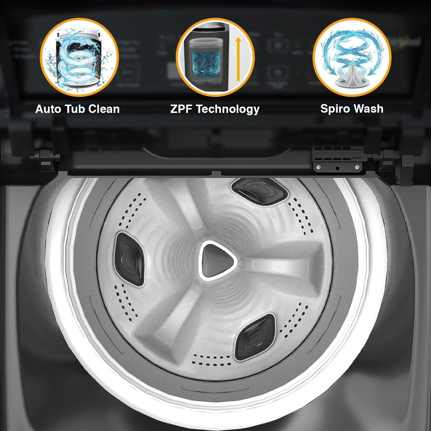 Whirlpool 7.5 Kg 5 Star Stainwash Pro Fully Automatic Top Load Washing Machine (STAINWASH PRO H 7.5 KG GREY (31631)) - Image 6