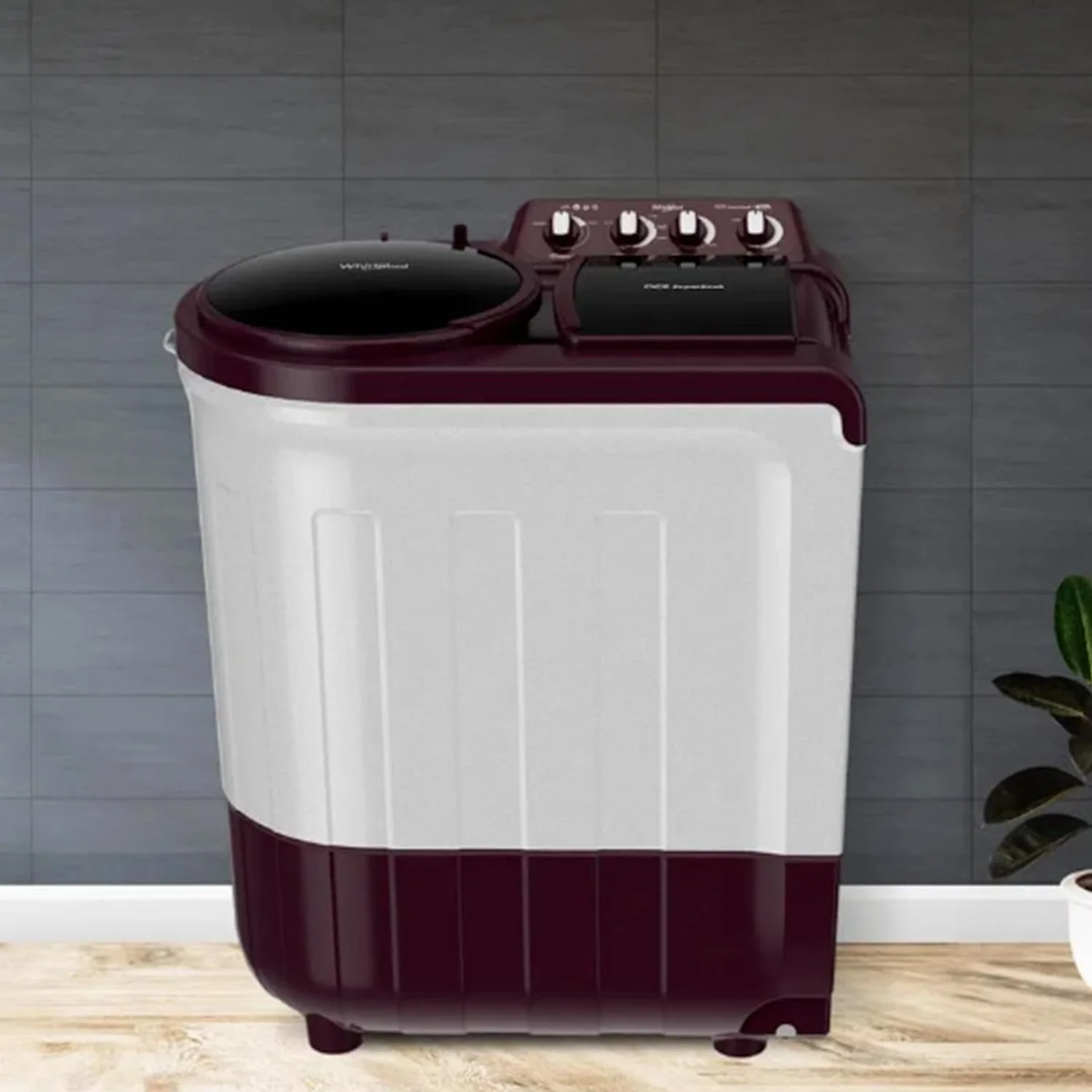 Whirlpool 7 KG 5 Star, Supersoak Technology Semi Automatic Top Load Washing Machine (ACE 7.0 SUP SOAK WINE (30298)) - Image 2