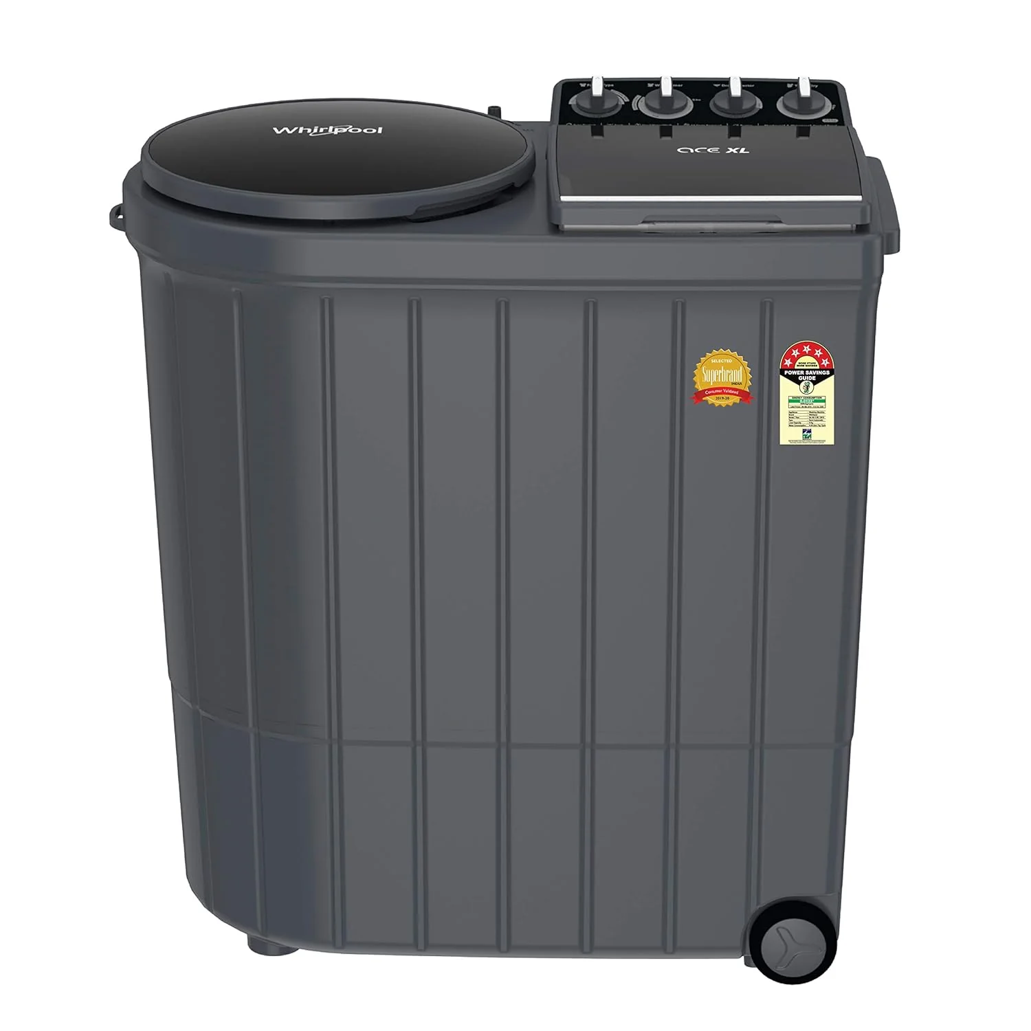 Whirlpool 9 Kg 5 Star Ace XL Semi-Automatic Top Loading Washing Machine (ACE XL 9KG DMIX GRY DAZLLE 10Y (30353))