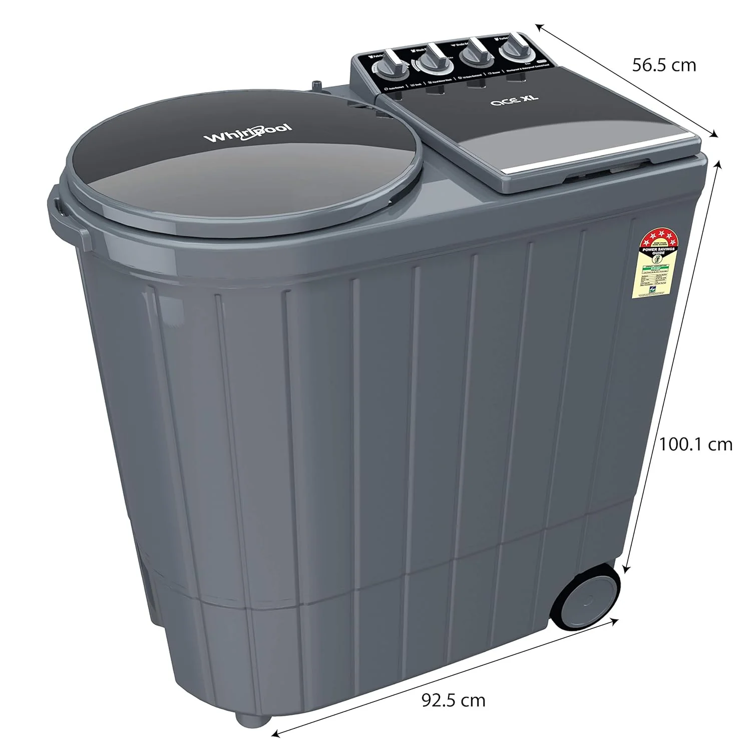 Whirlpool 9 Kg 5 Star Ace XL Semi-Automatic Top Loading Washing Machine (ACE XL 9KG DMIX GRY DAZLLE 10Y (30353)) - Image 12