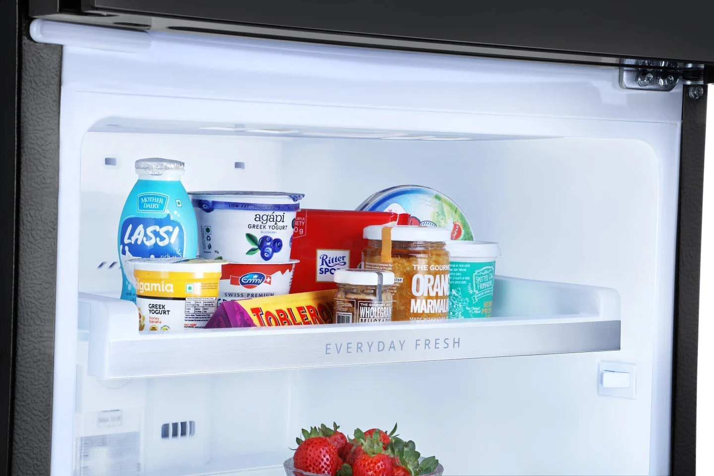 Whirlpool NeoFresh 235L 2 Star Frost Free Double Door Refrigerator | Glass Finish | Intellisense Inverter Technology | Microblock Anti-Bacterial | Fast Ice Making | 10 Year Compressor Warranty - Image 7